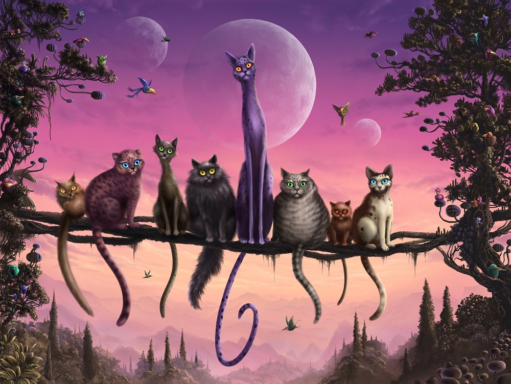 Hiker crossing a rocky stream